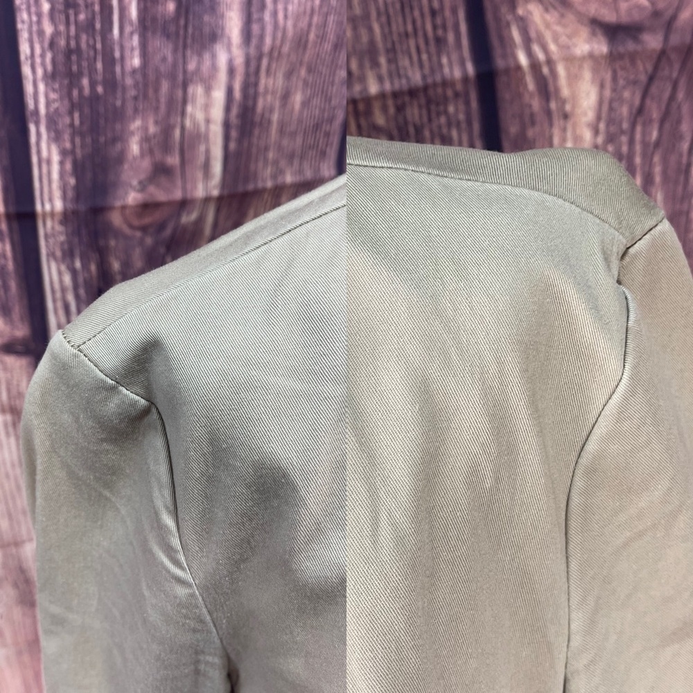 Talbots khaki colored cotton feel blazer jacket women’s size 10 - Picture 8 of 16